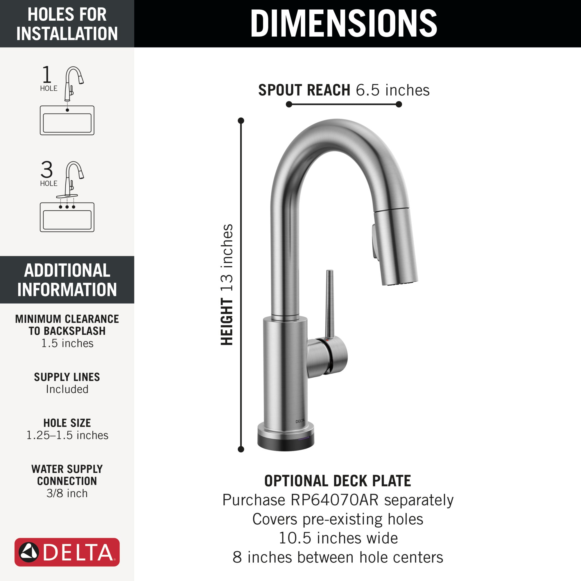 arctic stainless kitchen faucet