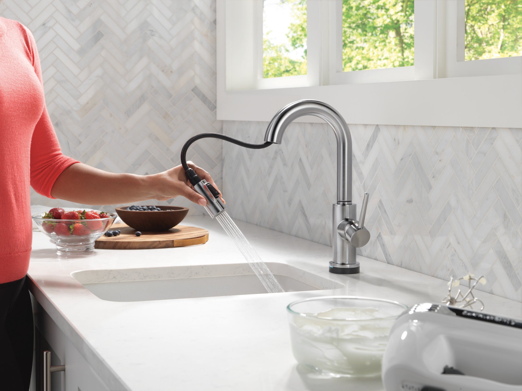 arctic stainless kitchen faucet