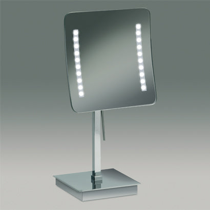 chrome makeup mirror