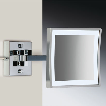 satin nickel makeup mirror