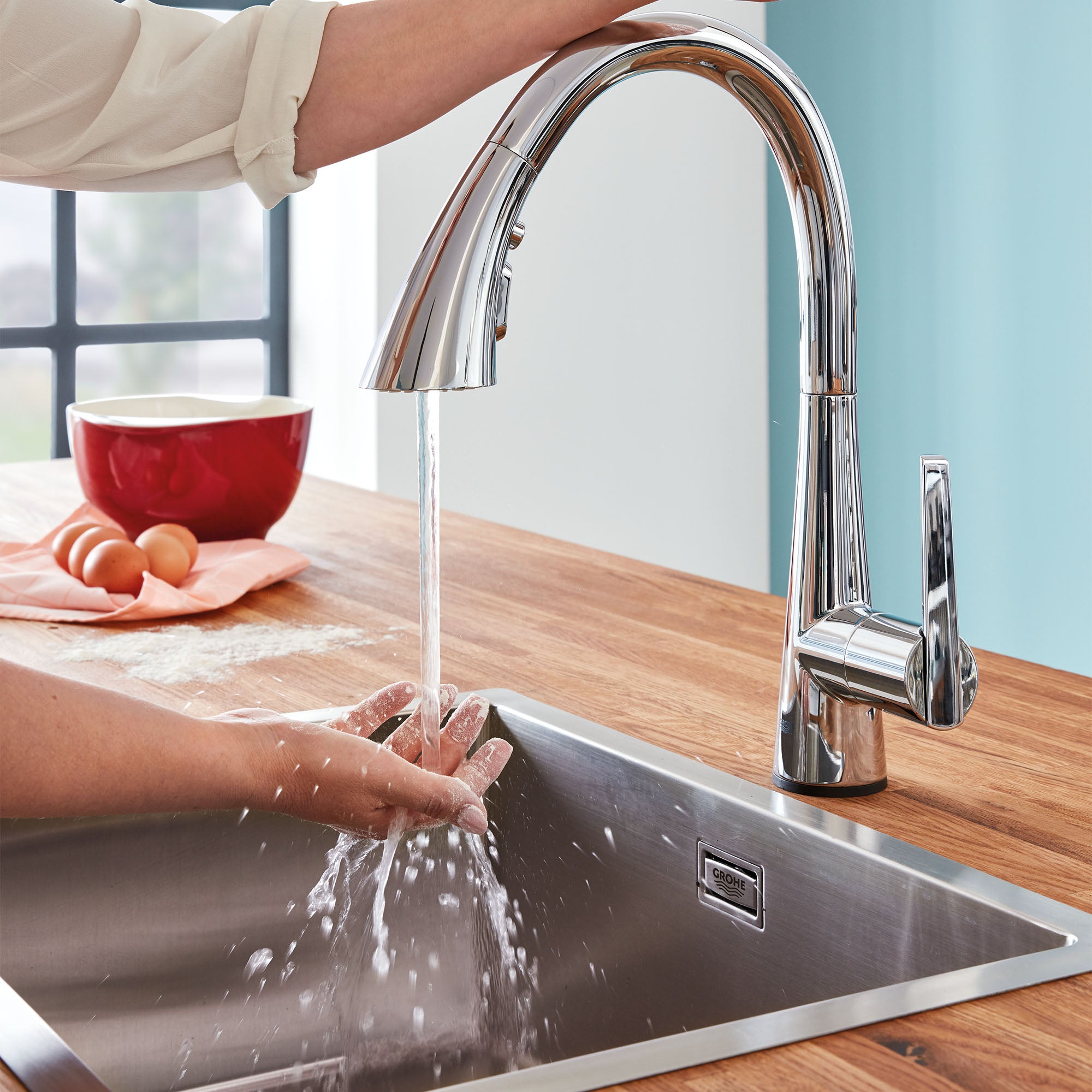 starlight chrome kitchen faucet