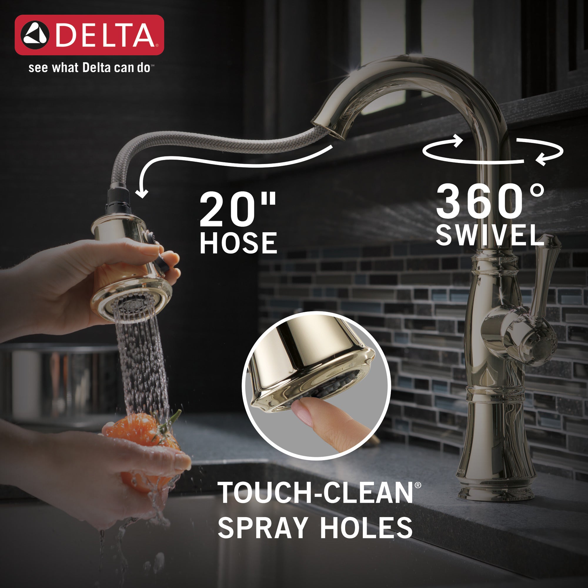 lumicoat polished nickel kitchen faucet
