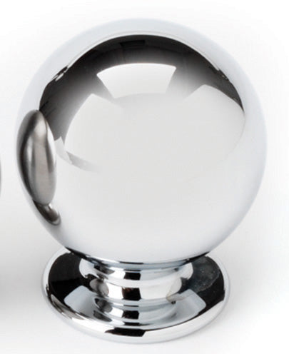 polished chrome knob