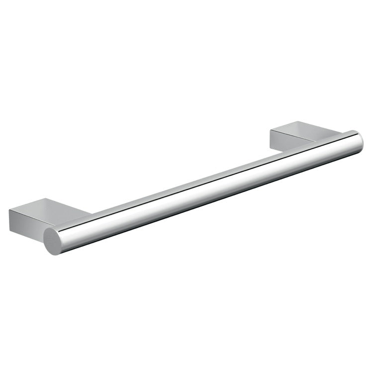 polished chrome towel bar