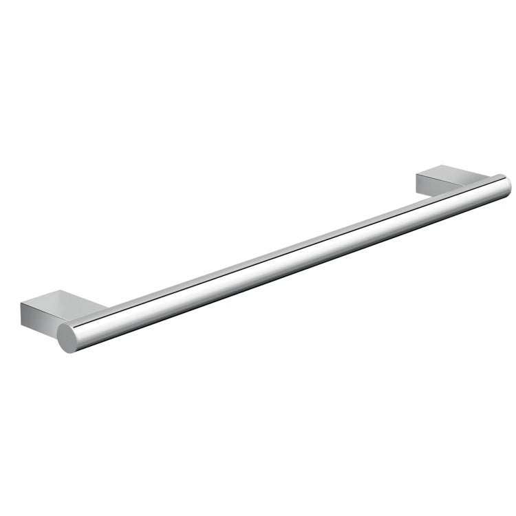 polished chrome towel bar
