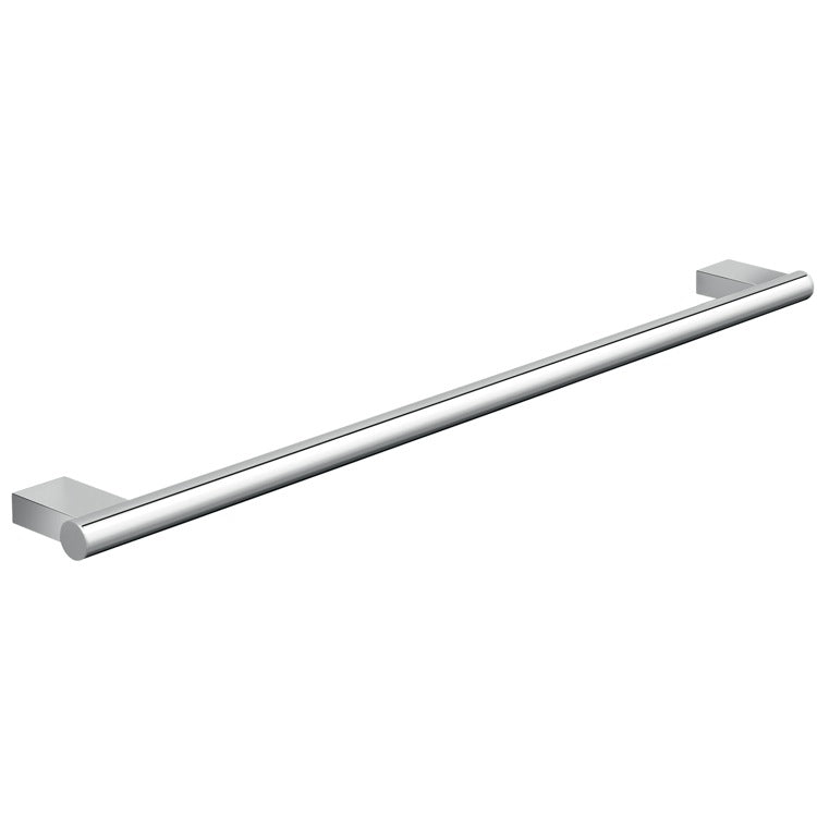 polished chrome towel bar