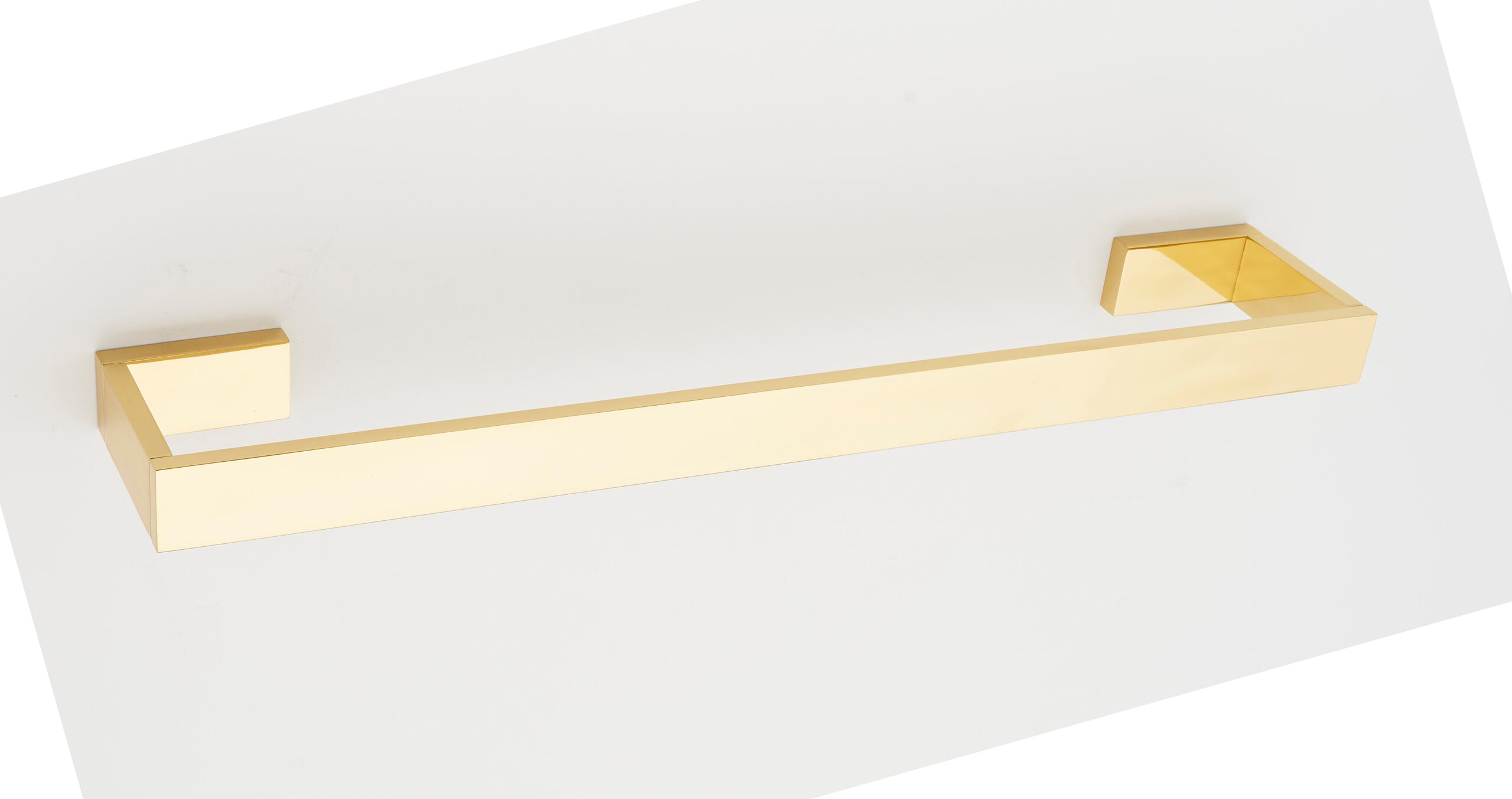 polished chrome towel bar