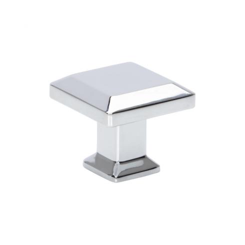 polished chrome knob