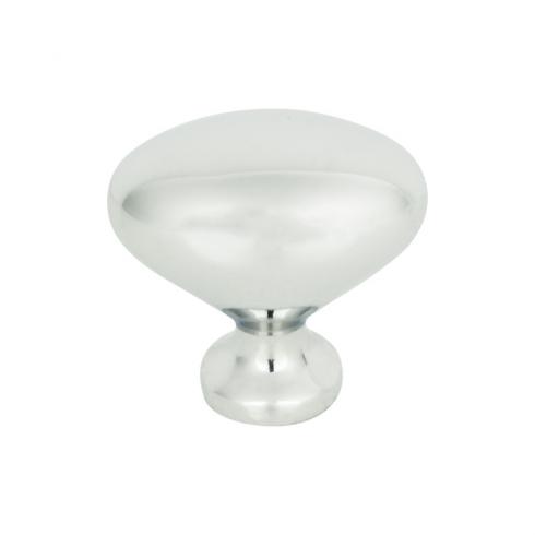 polished chrome knob