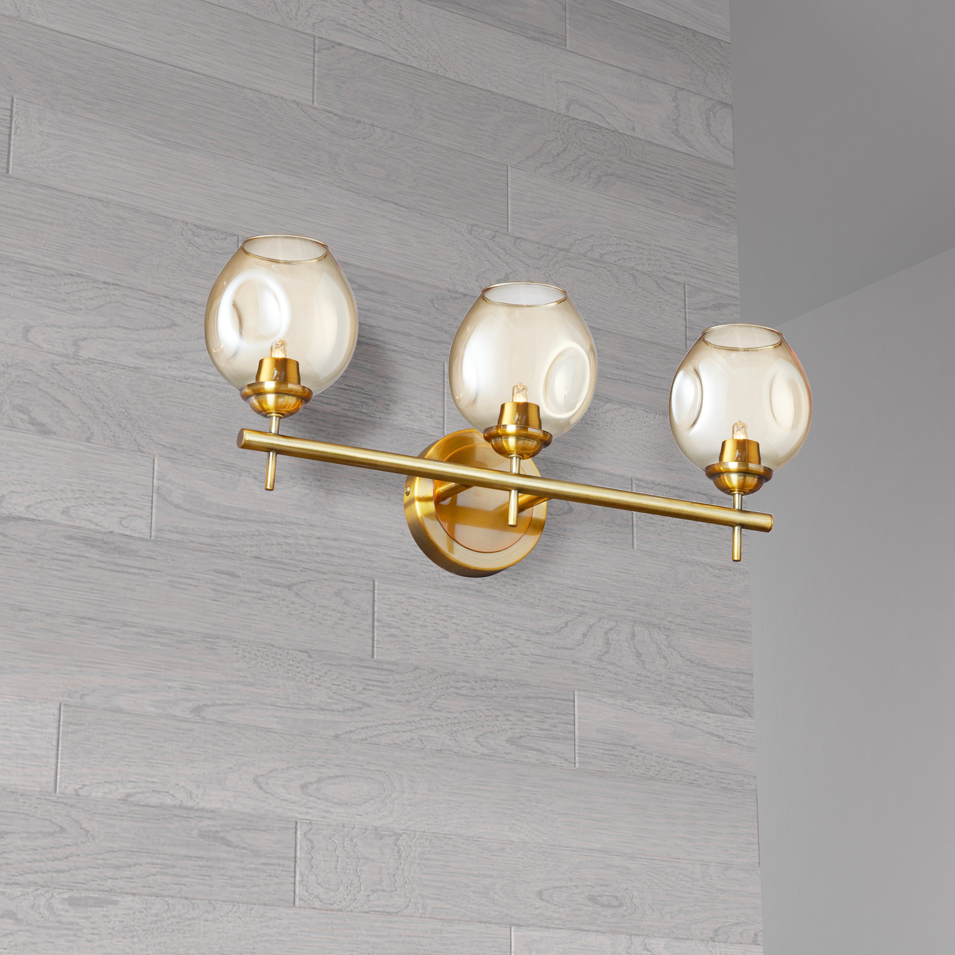 vintage bronze with champagne glass wall sconce