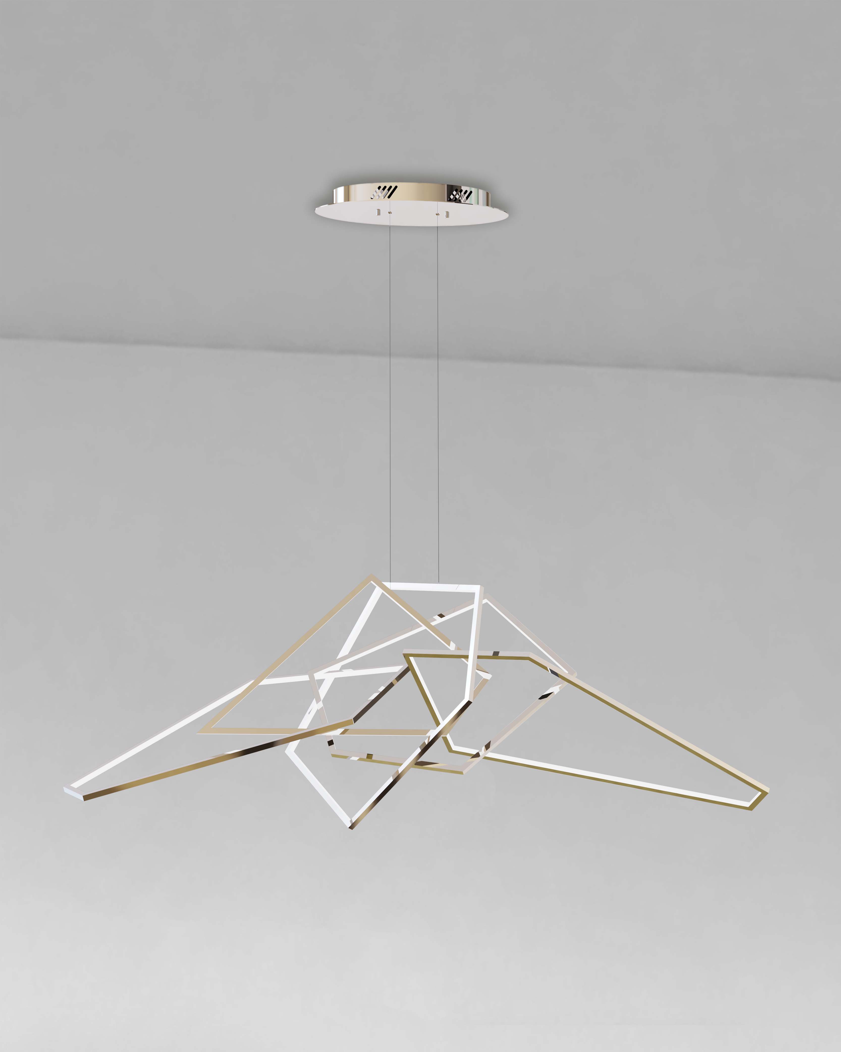 chrome chandelier
