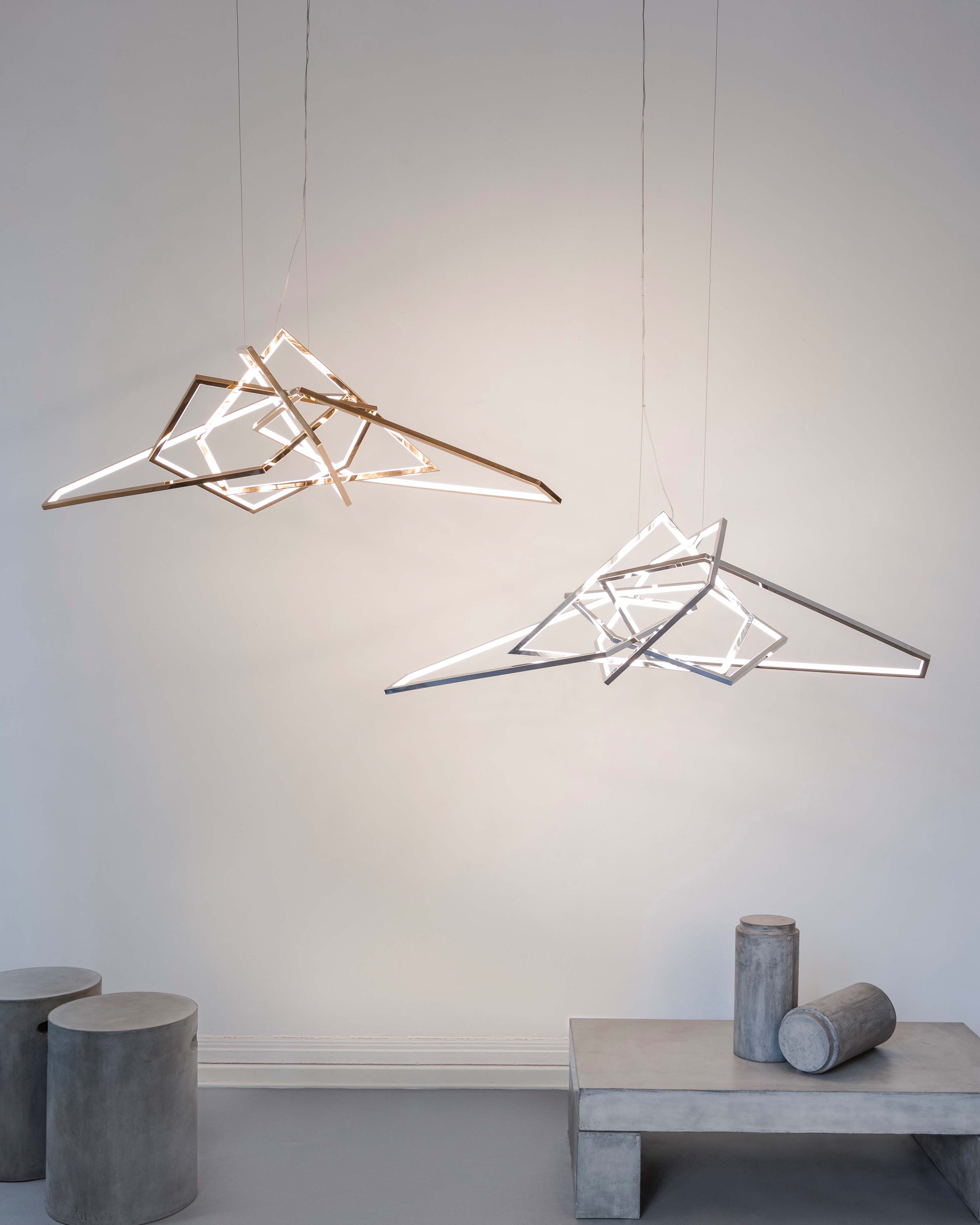 chrome chandelier