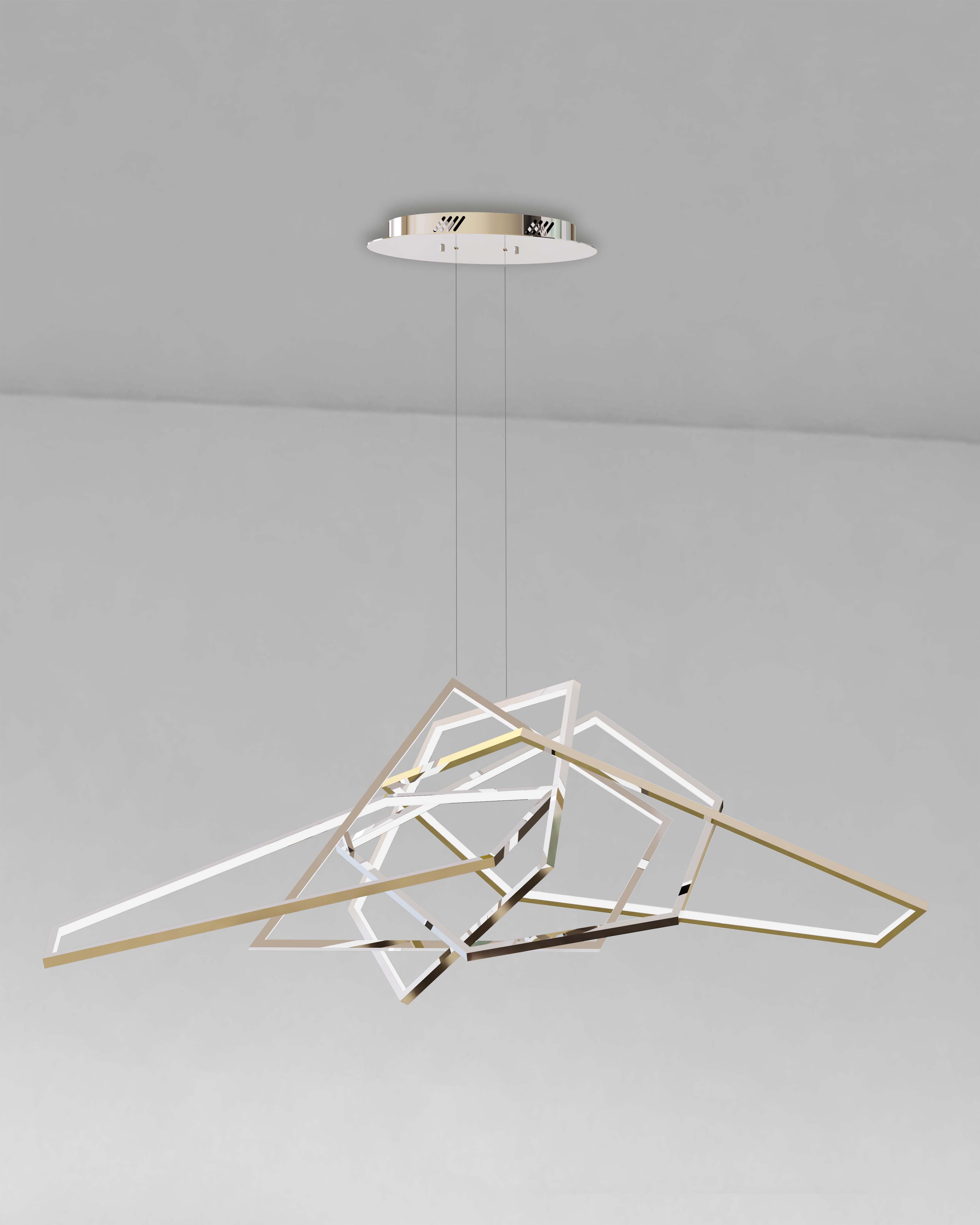 chrome chandelier