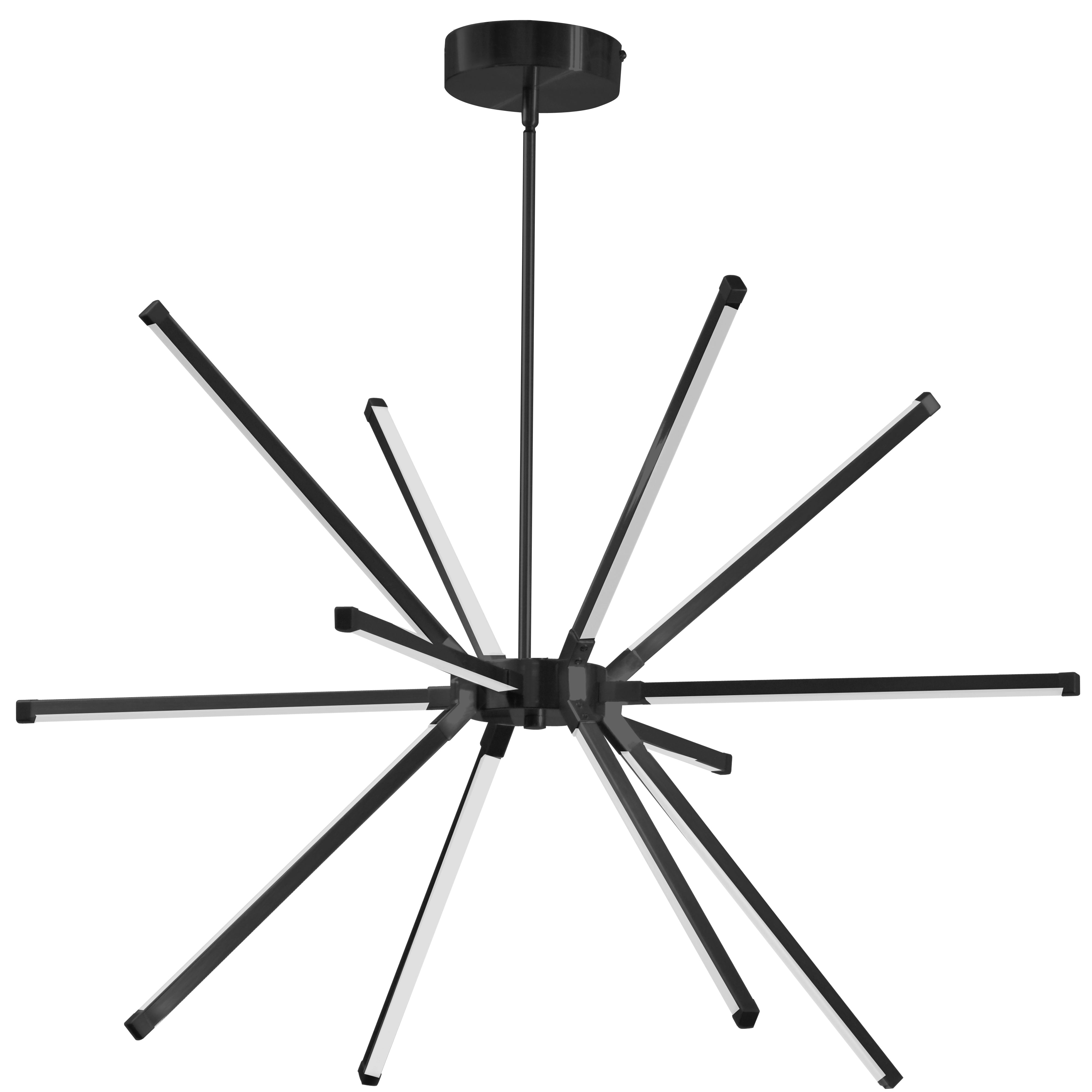 Dainolite 60W LED Chandelier with White Acrylic Diffuser