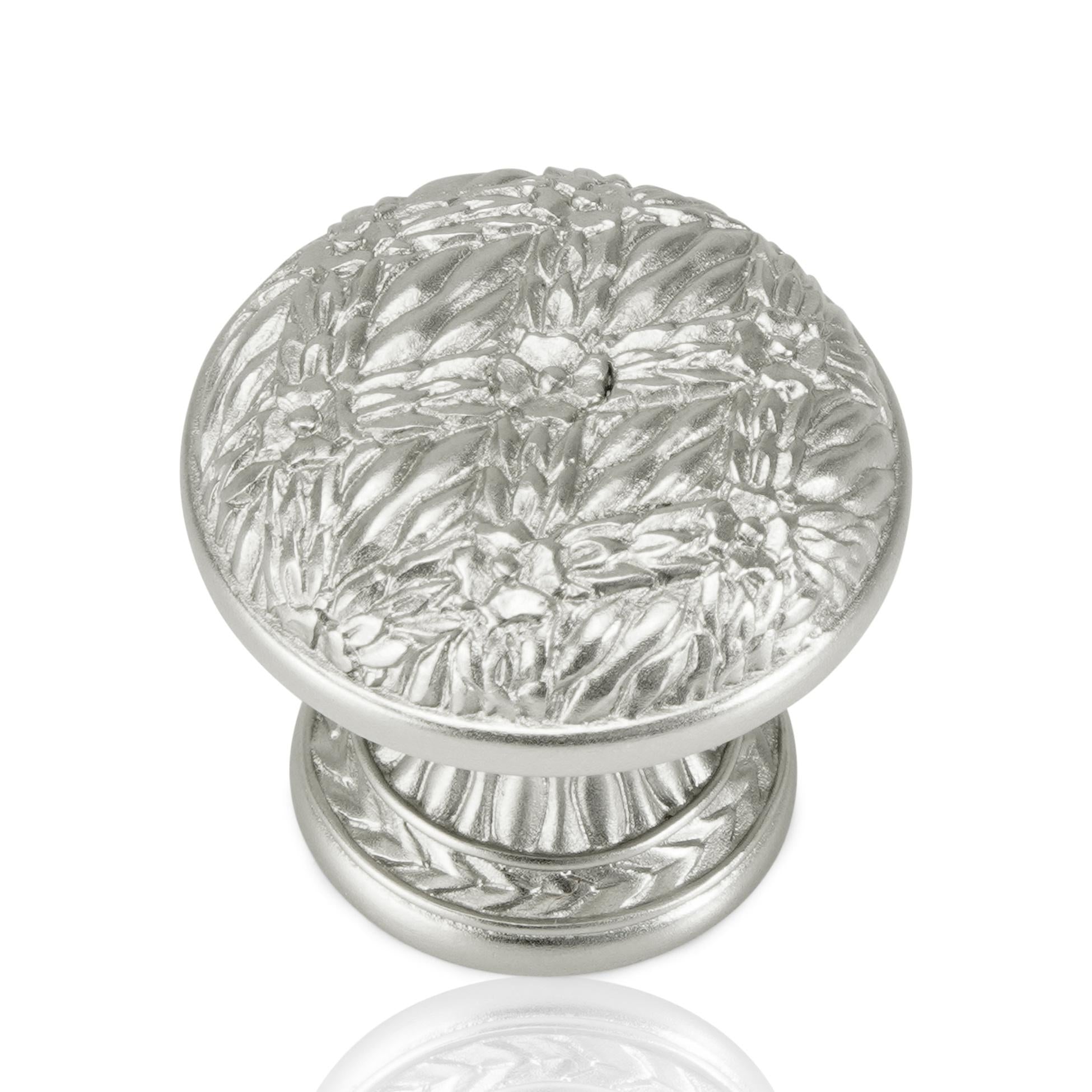 satin nickel knob