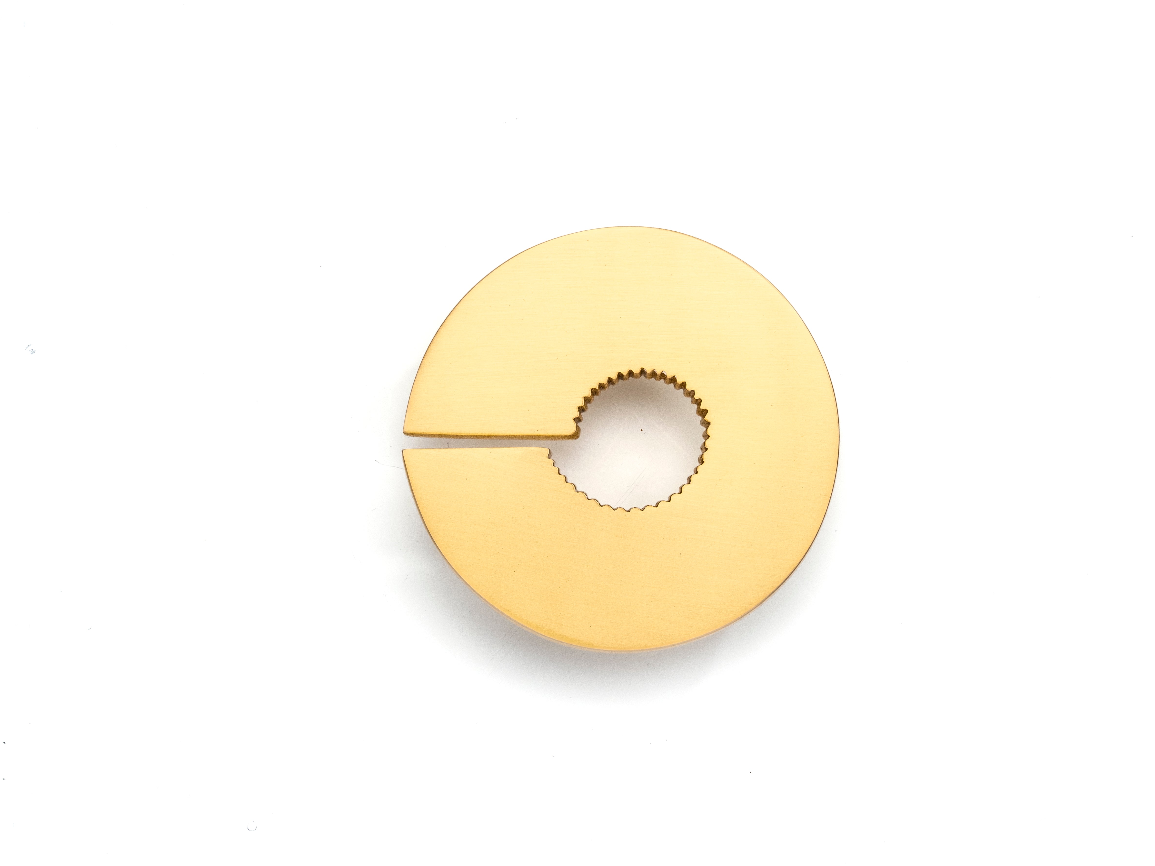 satin brass pull