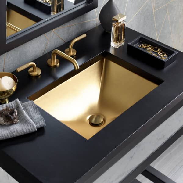 24k matte gold sink