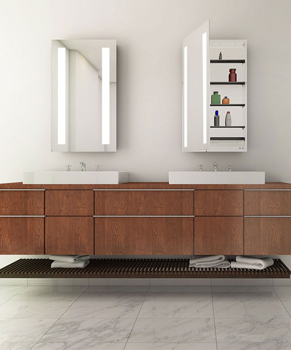 mirrored cabinet