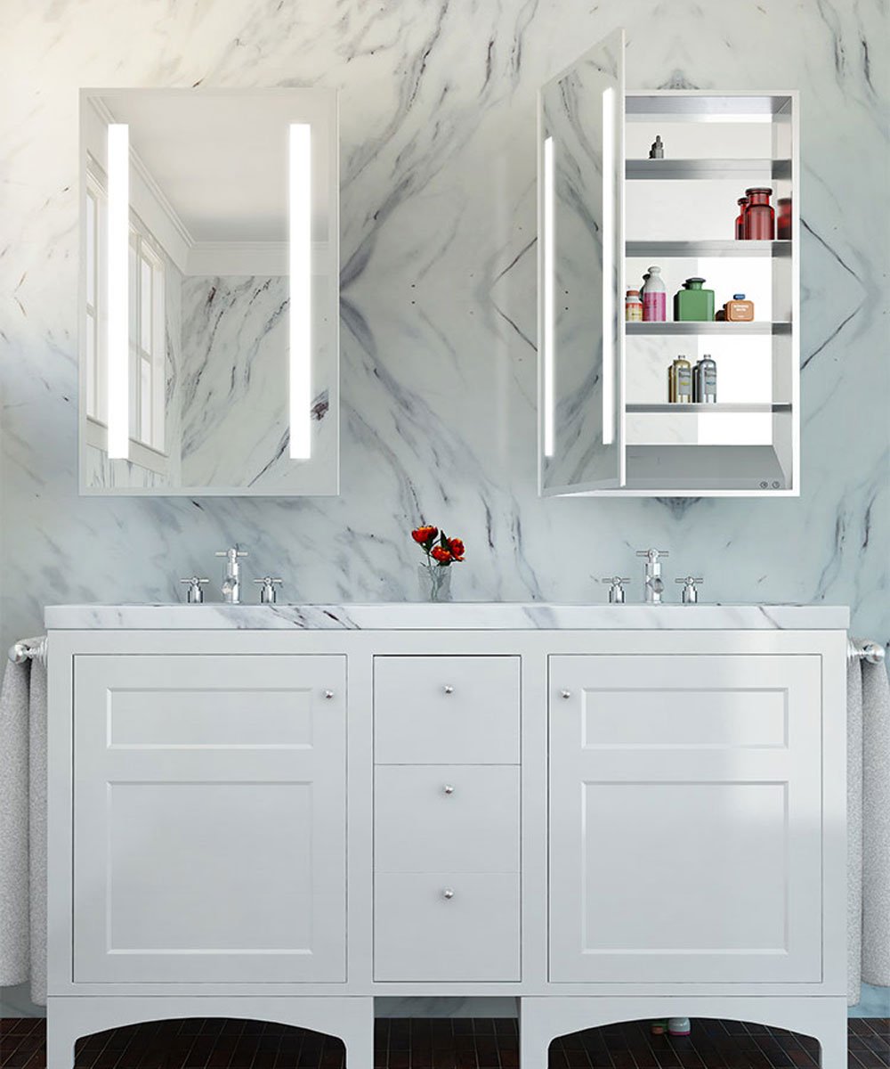 mirrored cabinet
