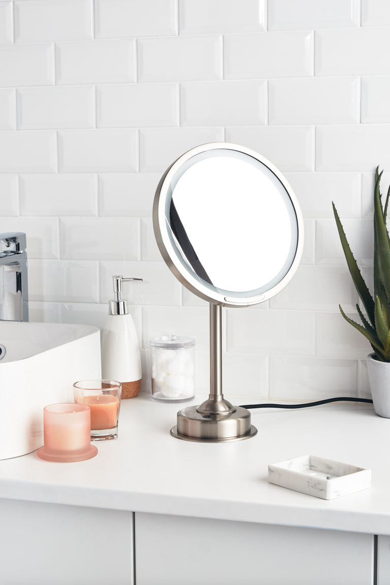 matte nickel mirror