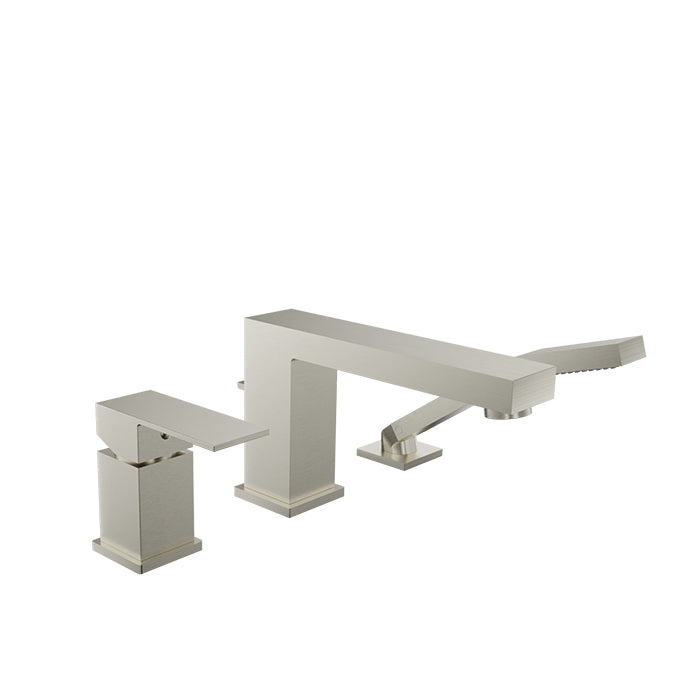 Baril Rec 3-Piece Deck Mount Tub Filler with Hand Shower