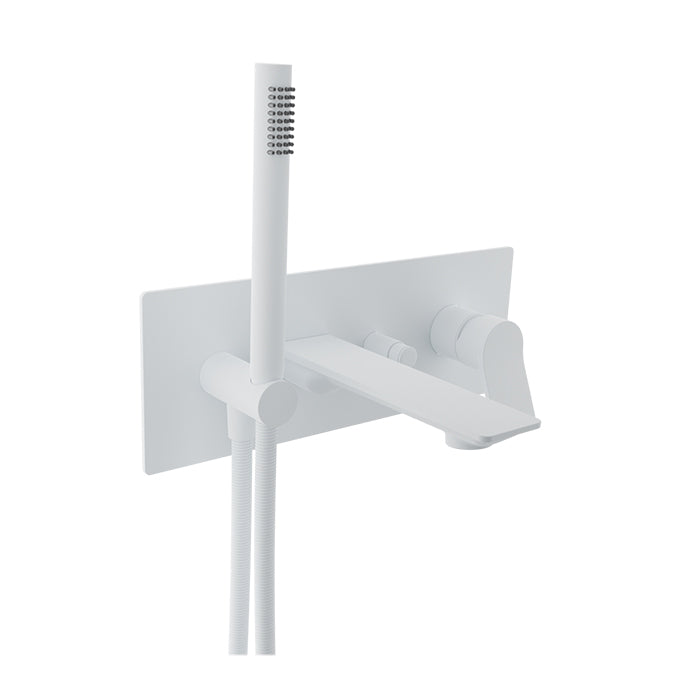 Baril Profile Wall Mounted Tub Faucet with Hand Shower