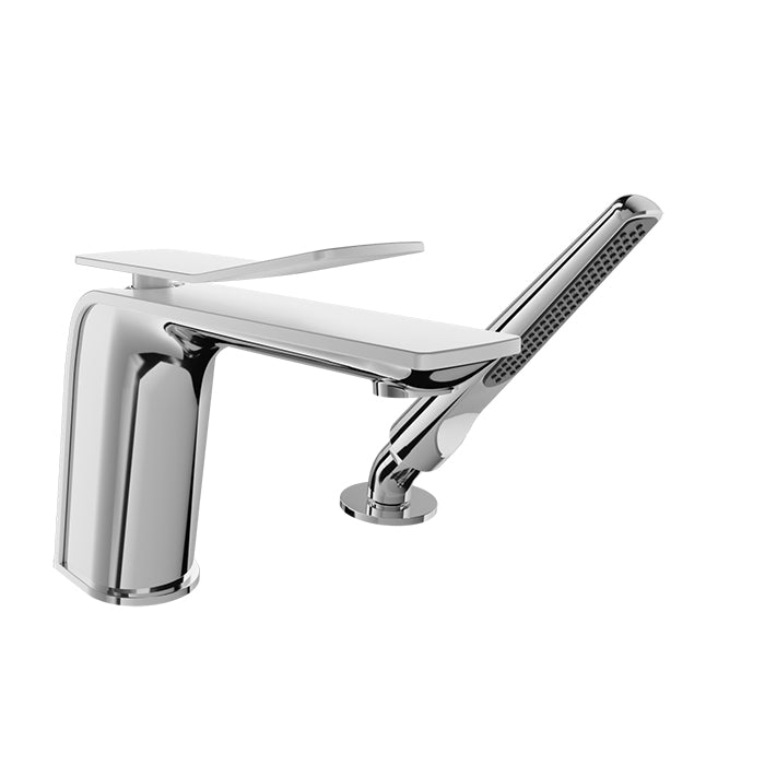 Baril Accent 2-Piece Deck Mount Tub Filler with Hand Shower