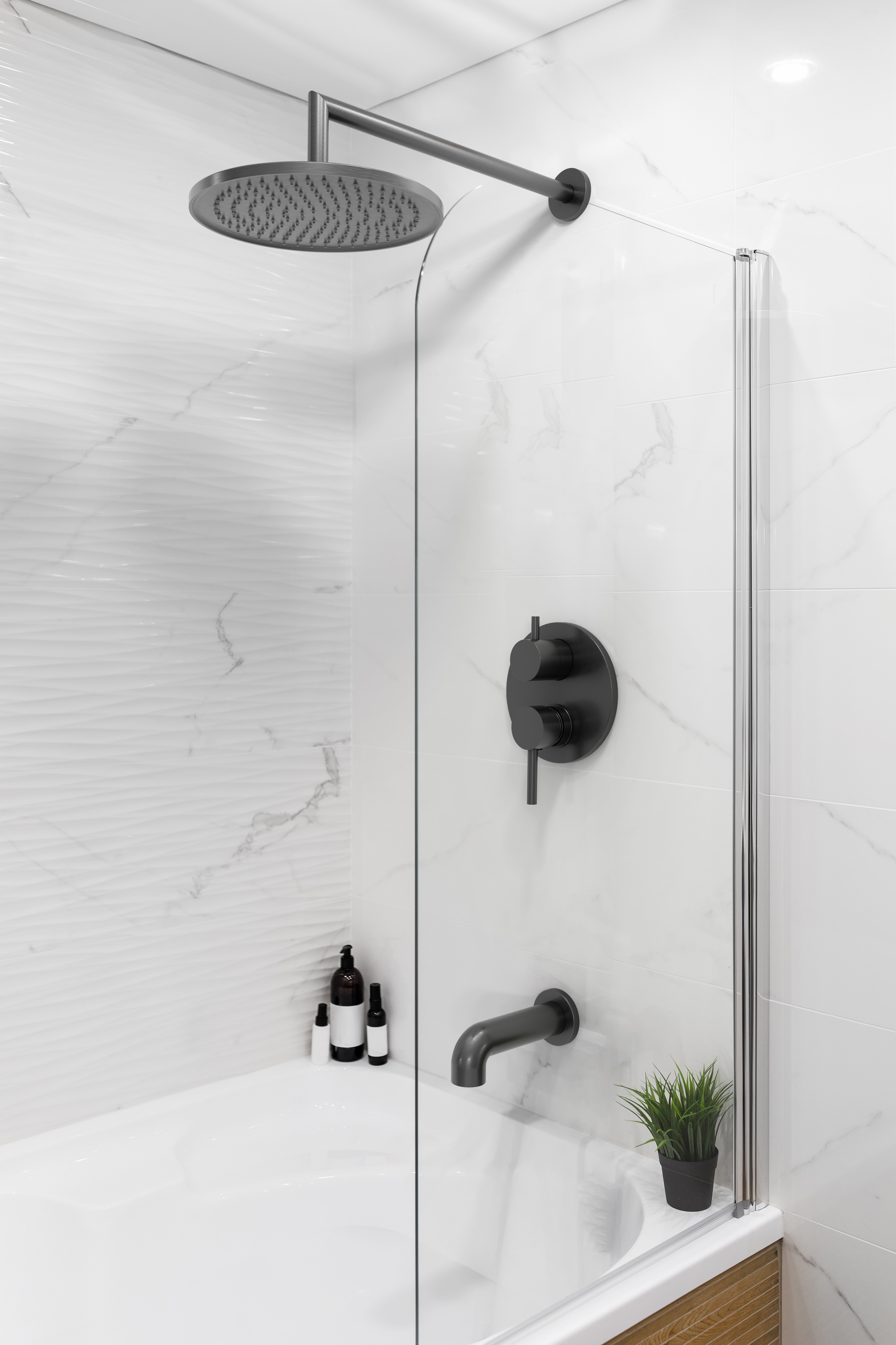 black titanium tub spout