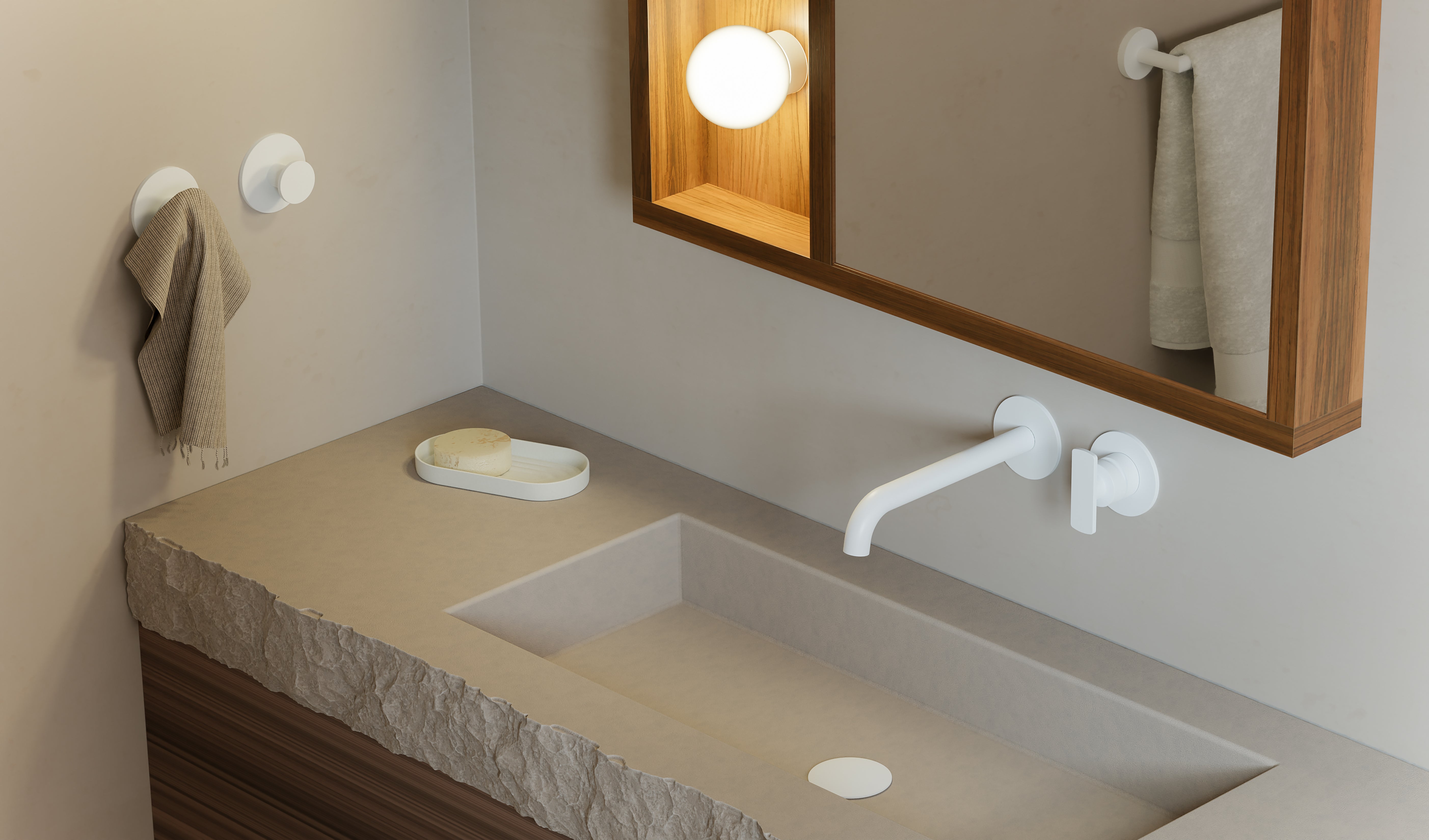 white faucet