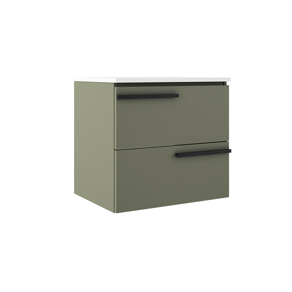 ICO Bath Calma Accent 24" Two Drawer Wall-Mounted Vanity