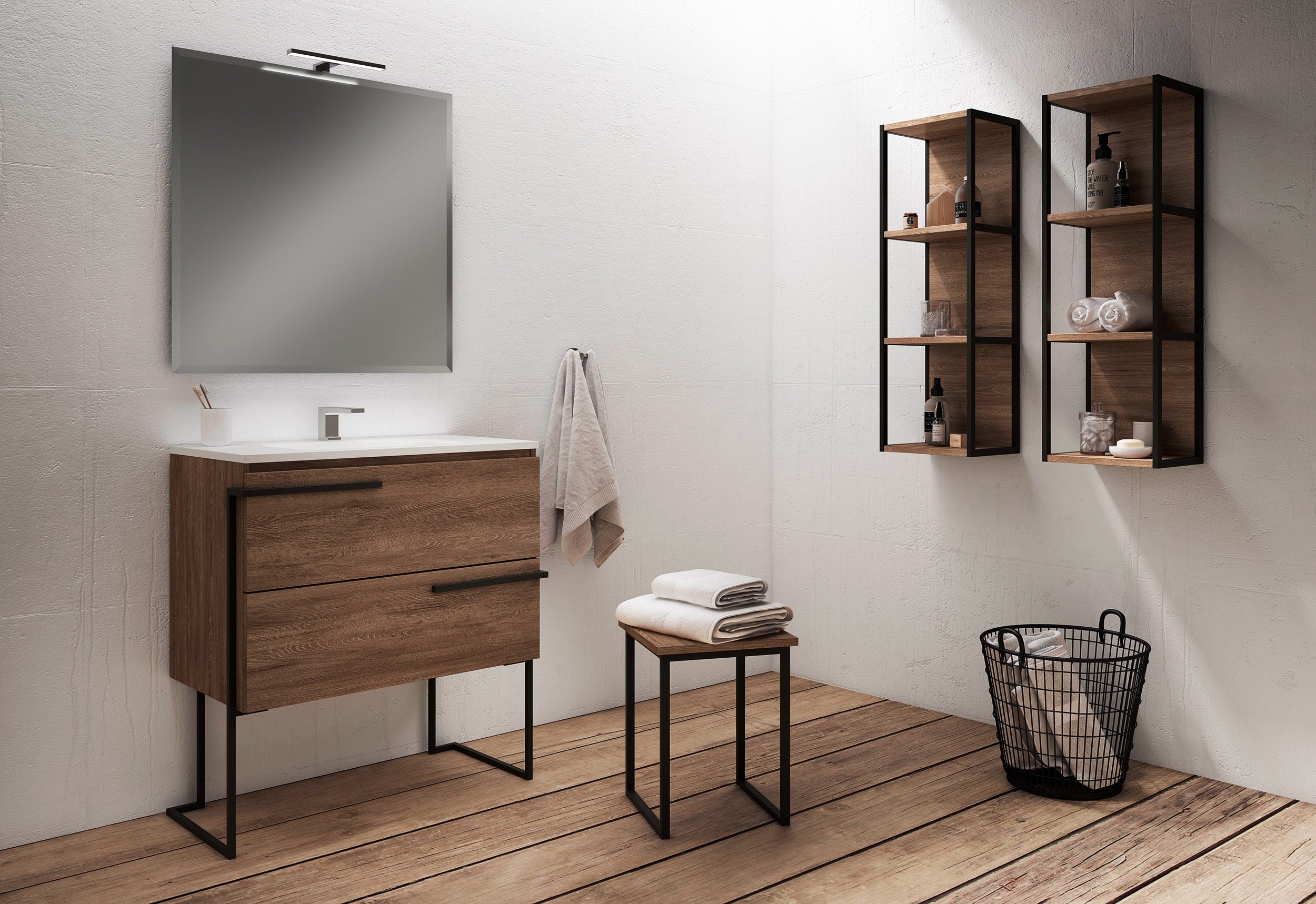 dark walnut cabinet