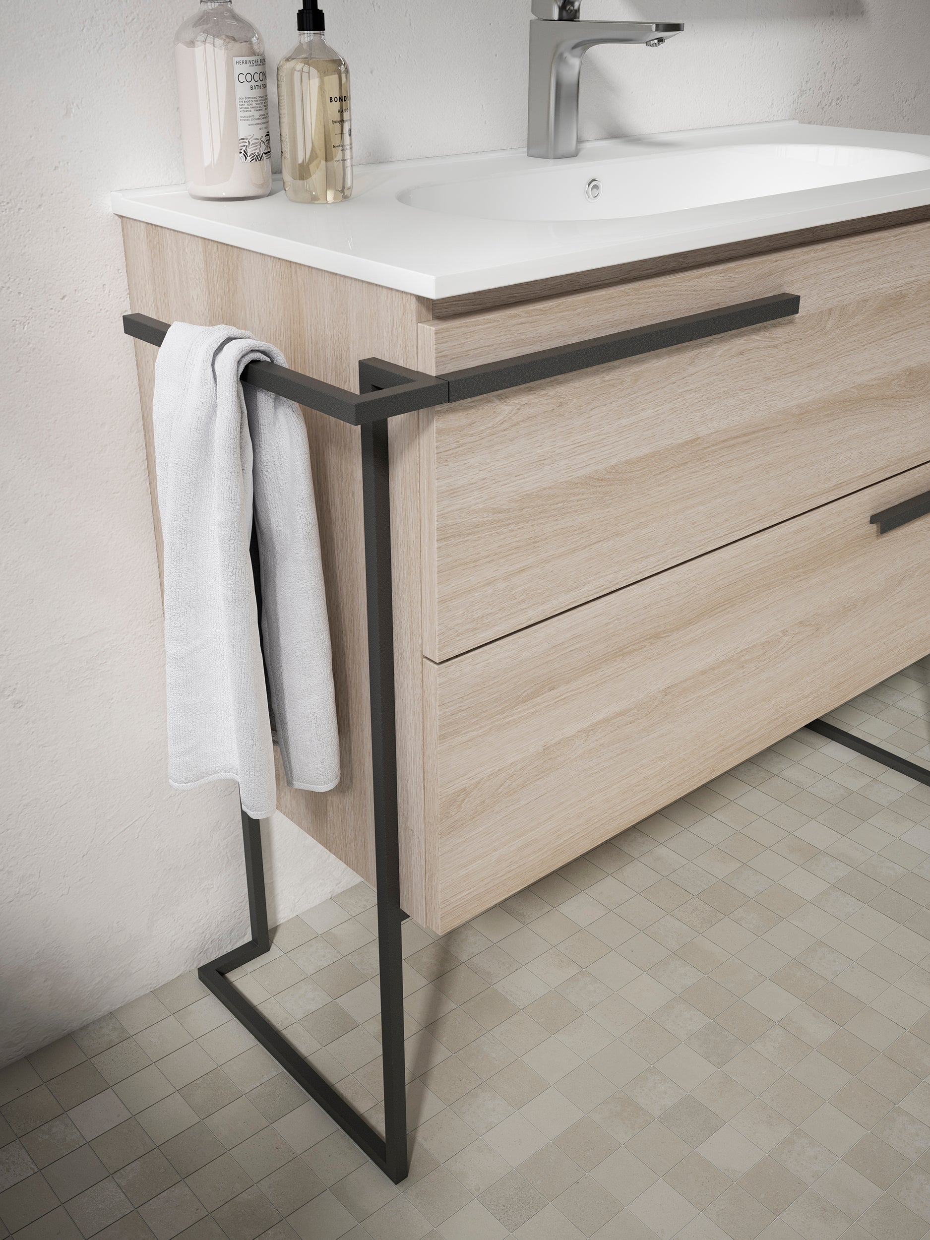 dark walnut vanity