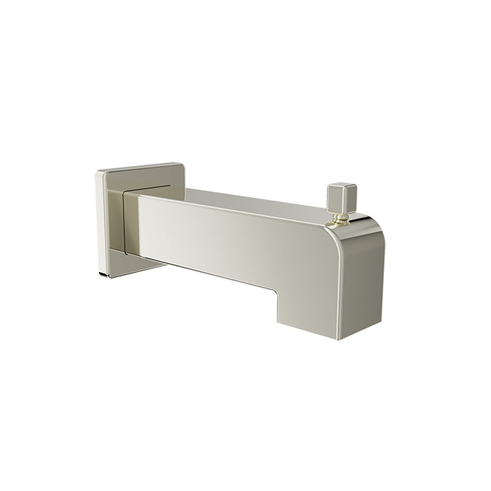 Baril Shower Components Square 7 inch Tub Spout with Diverter