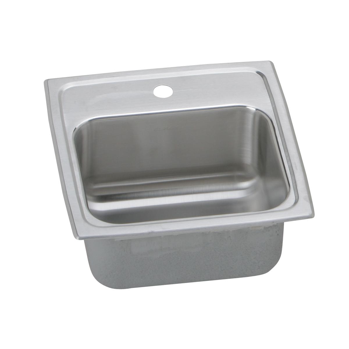 lustertone single bowl drop-in bar sink