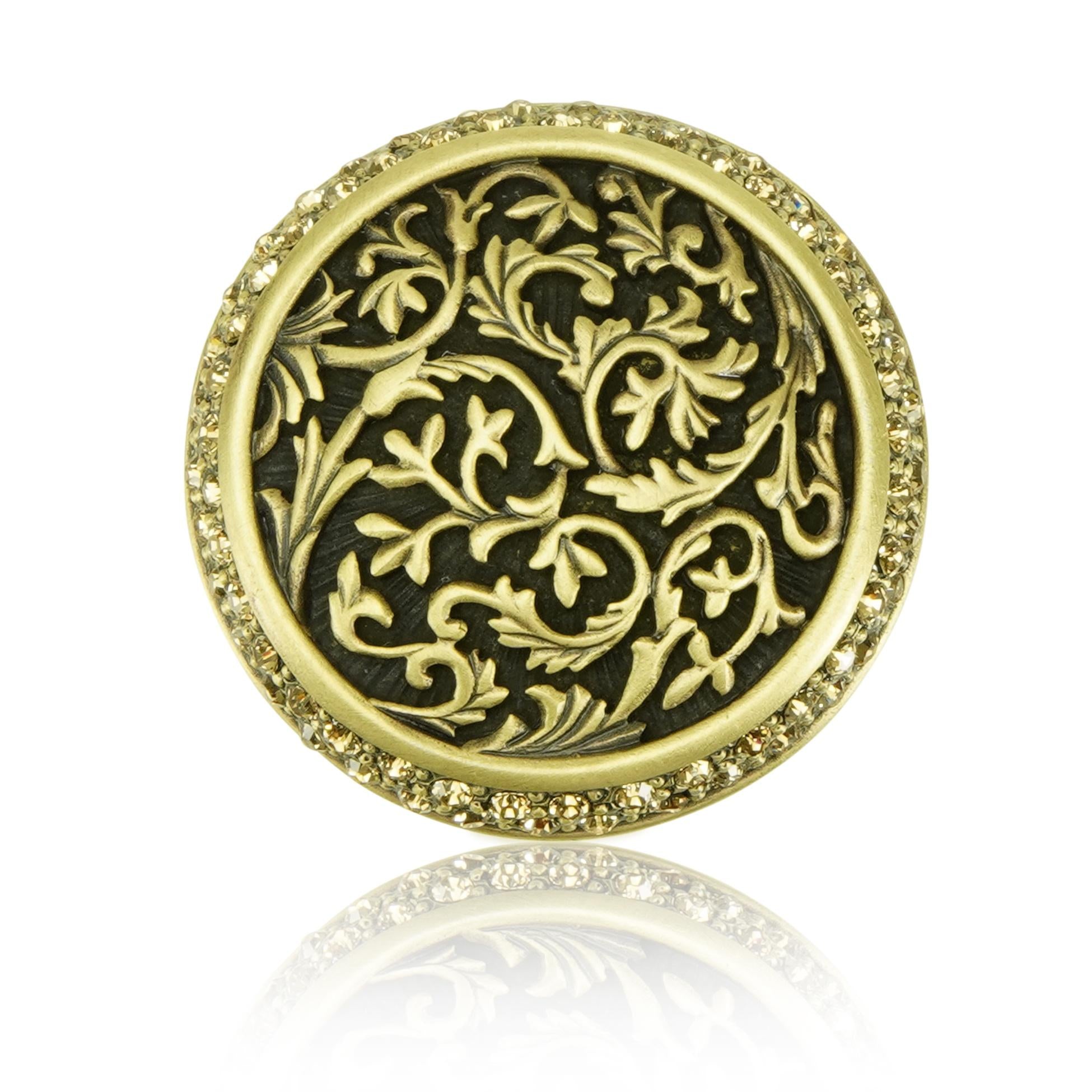 burnish brass knob