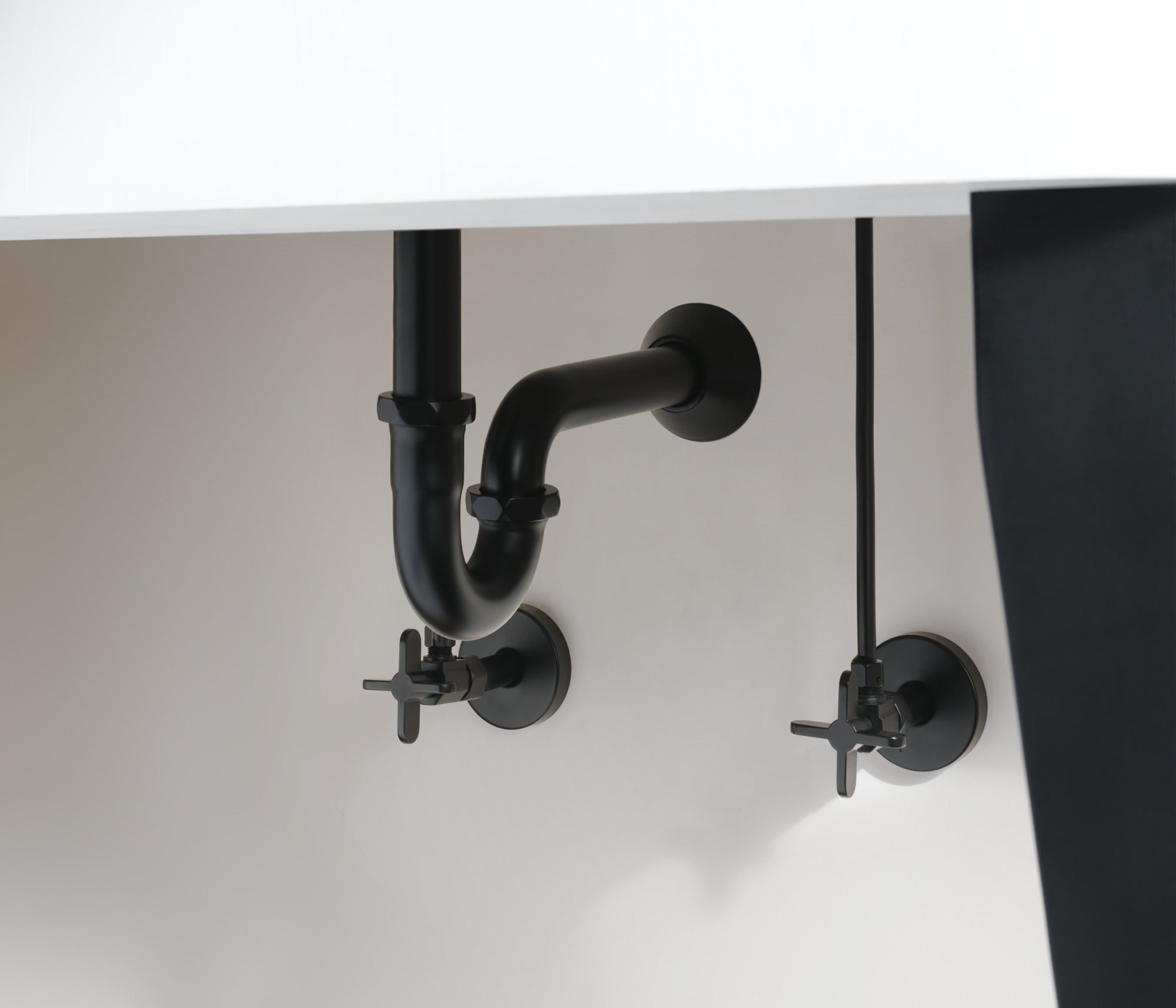 matte black p-trap