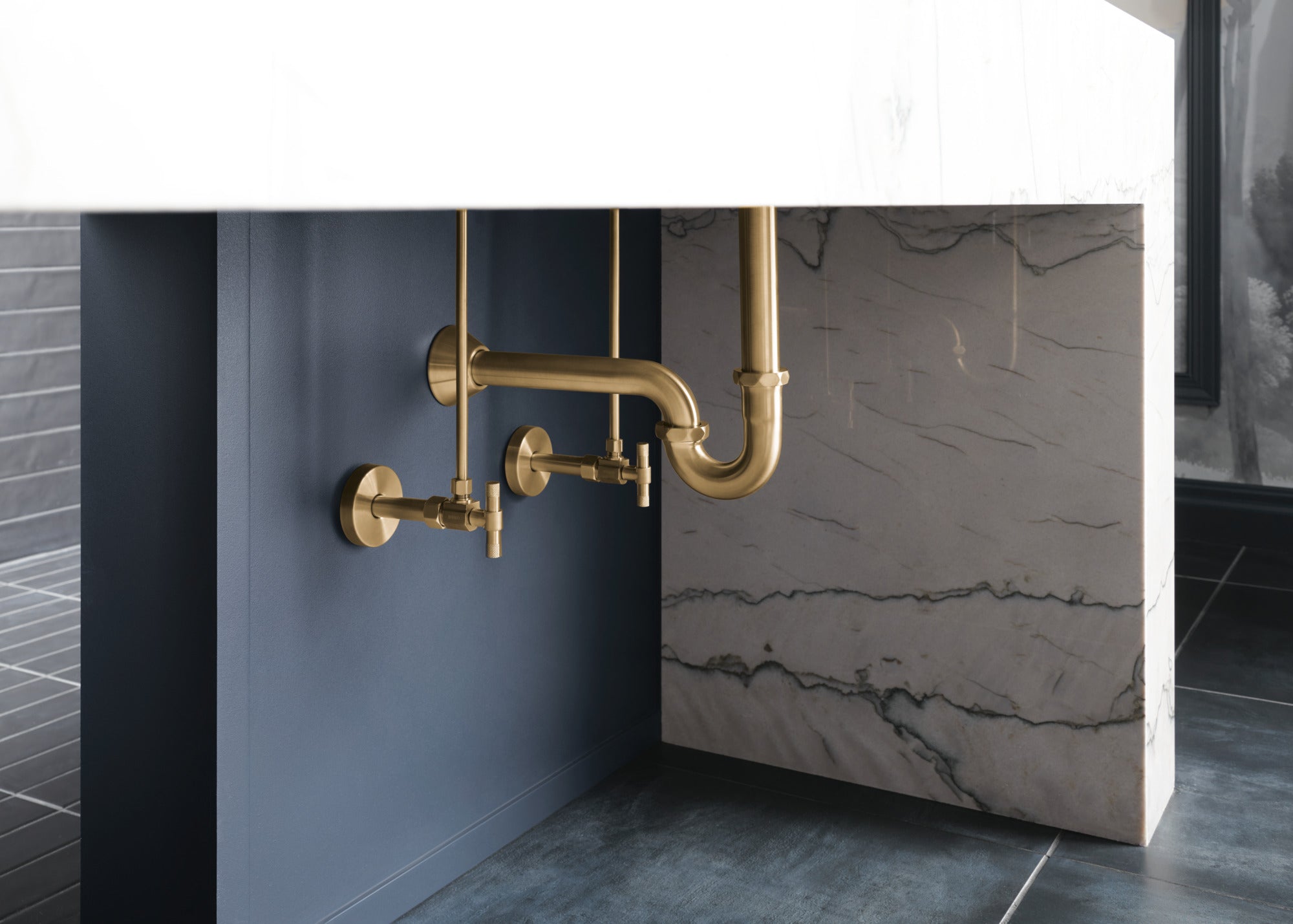 luxe gold p-trap
