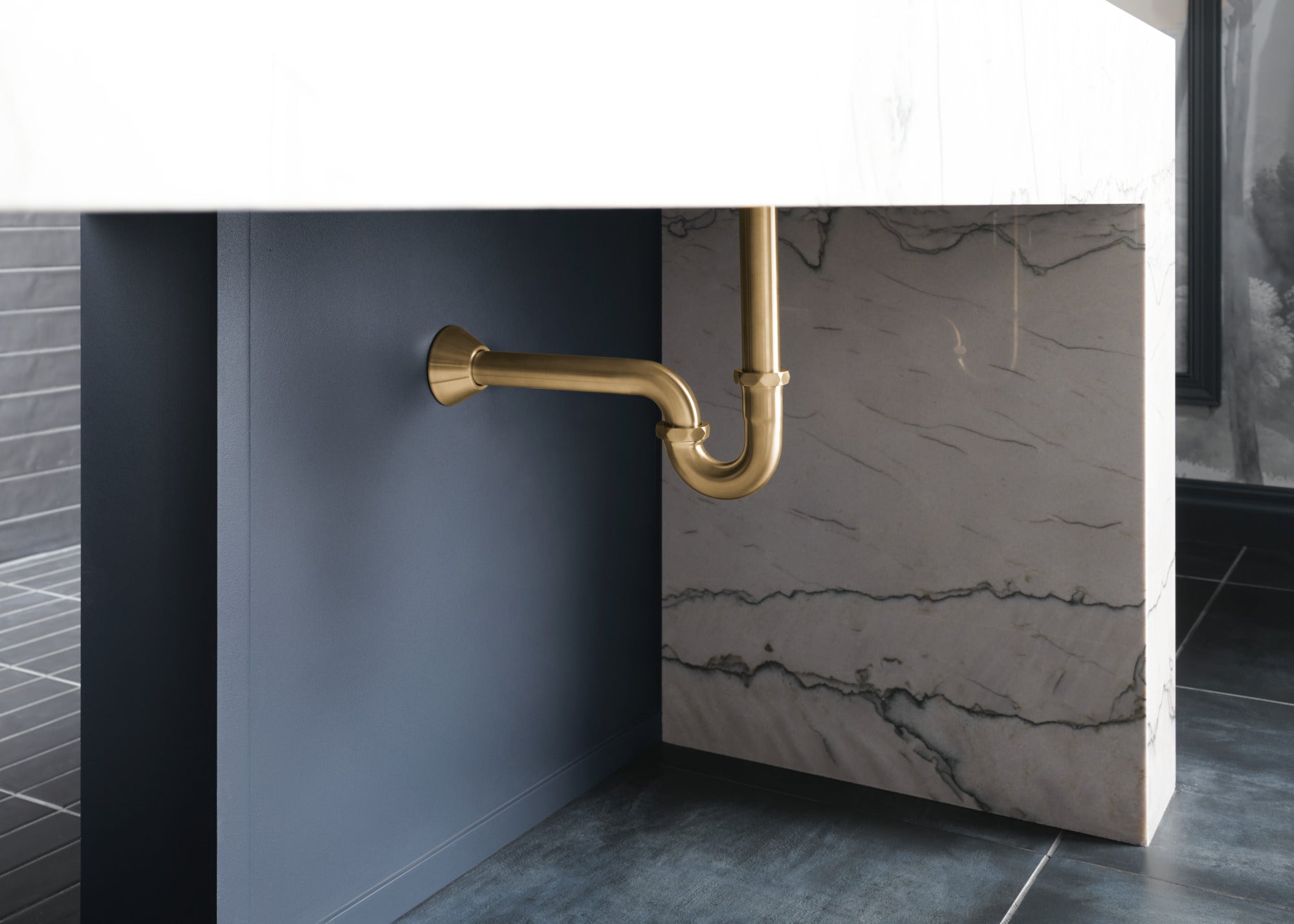 luxe gold p-trap