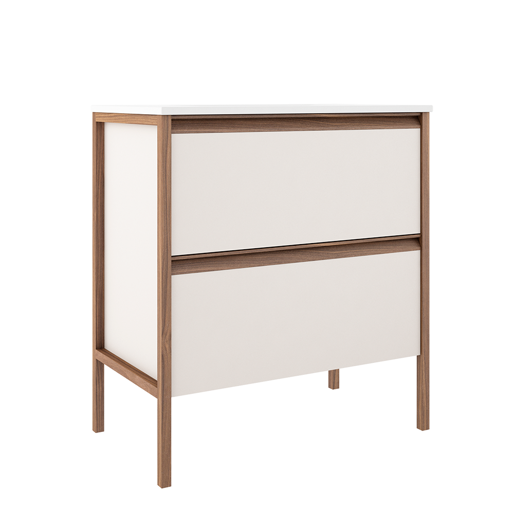 ICO Bath Calma Tempo 31" Two Drawer Freestanding Vanity