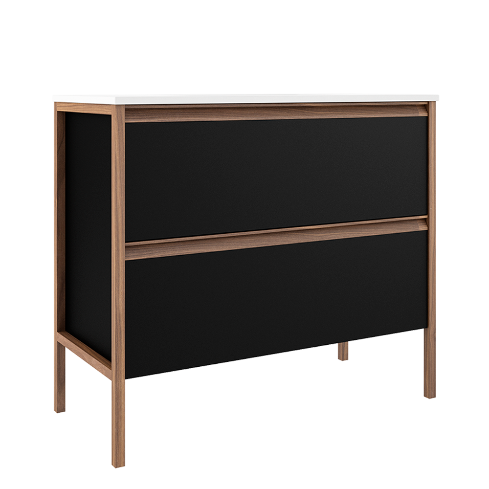 ICO Bath Calma Tempo 36" Two Drawer Freestanding Vanity