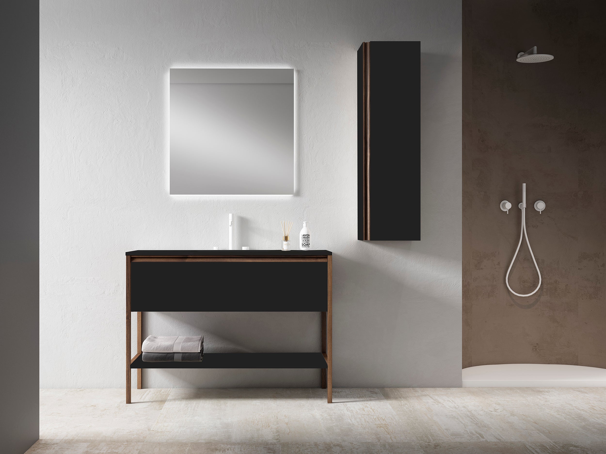 ash grey vanity