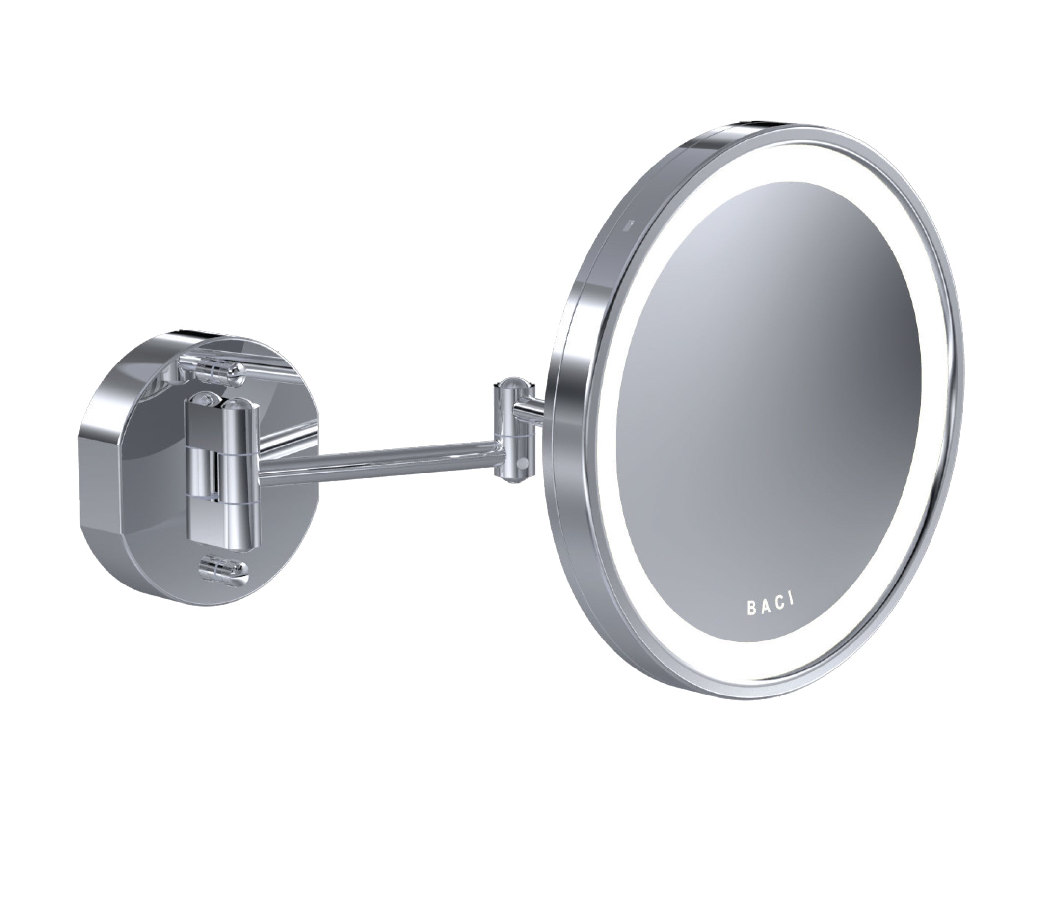 polished chrome mirror