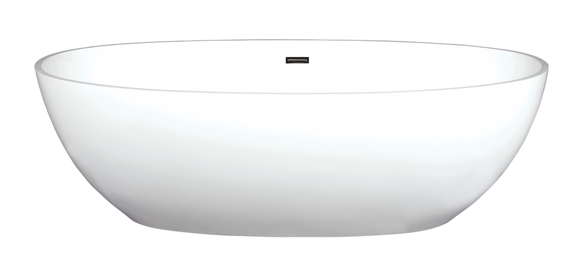 matte white freestanding bathtub