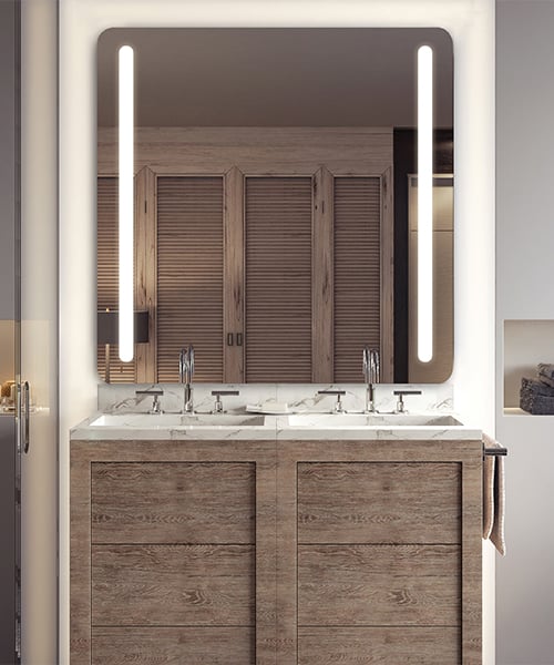 lighted mirror