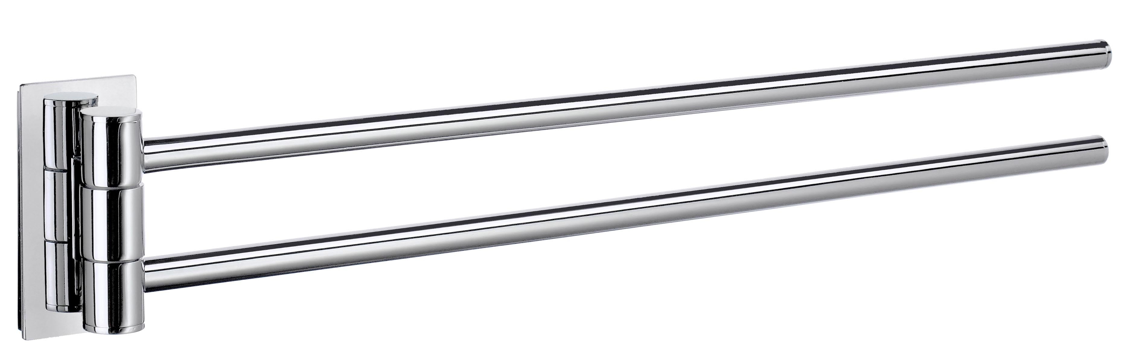 polished chrome towel rail