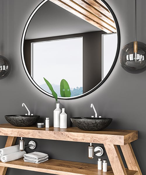 lighted mirror