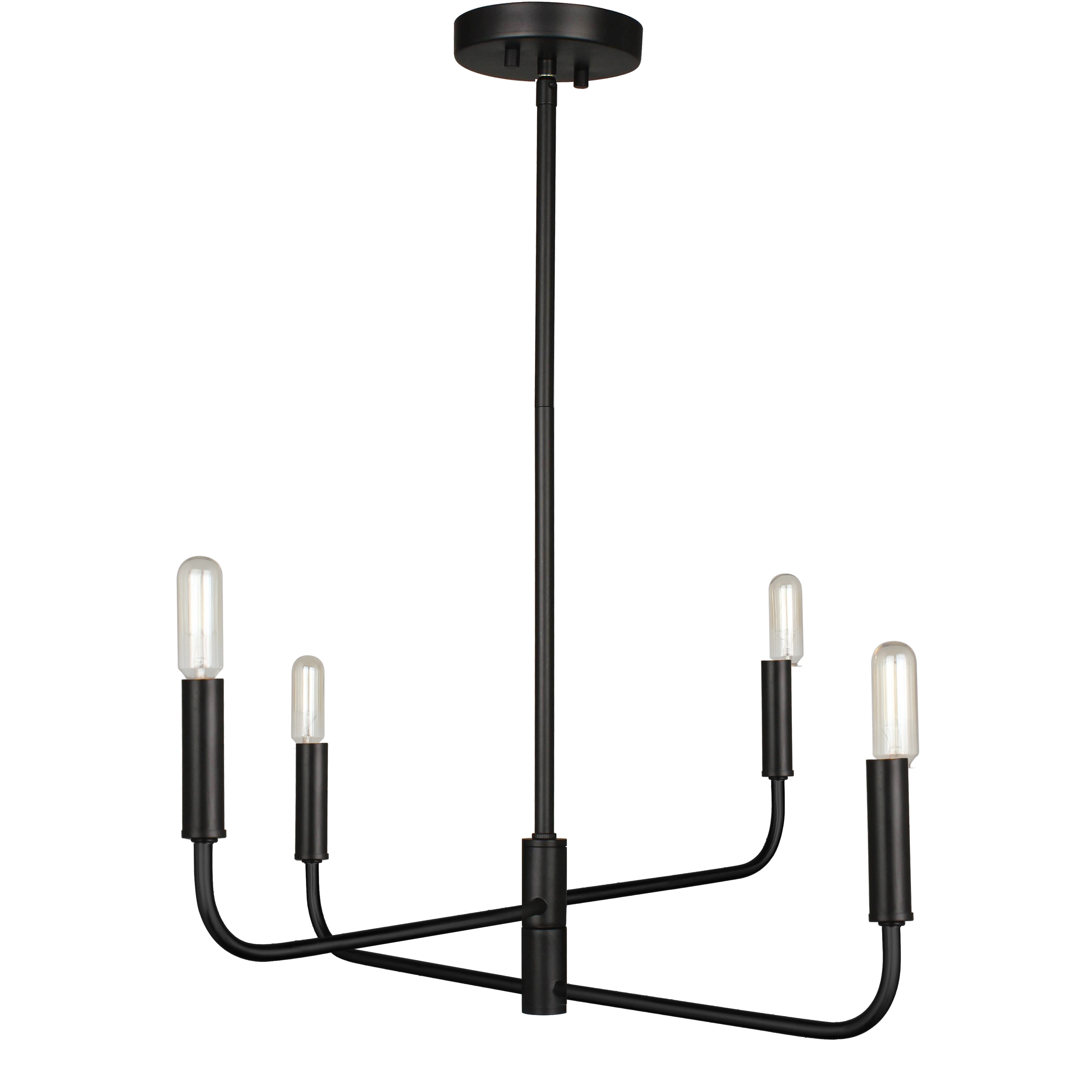 matte black chandeliers
