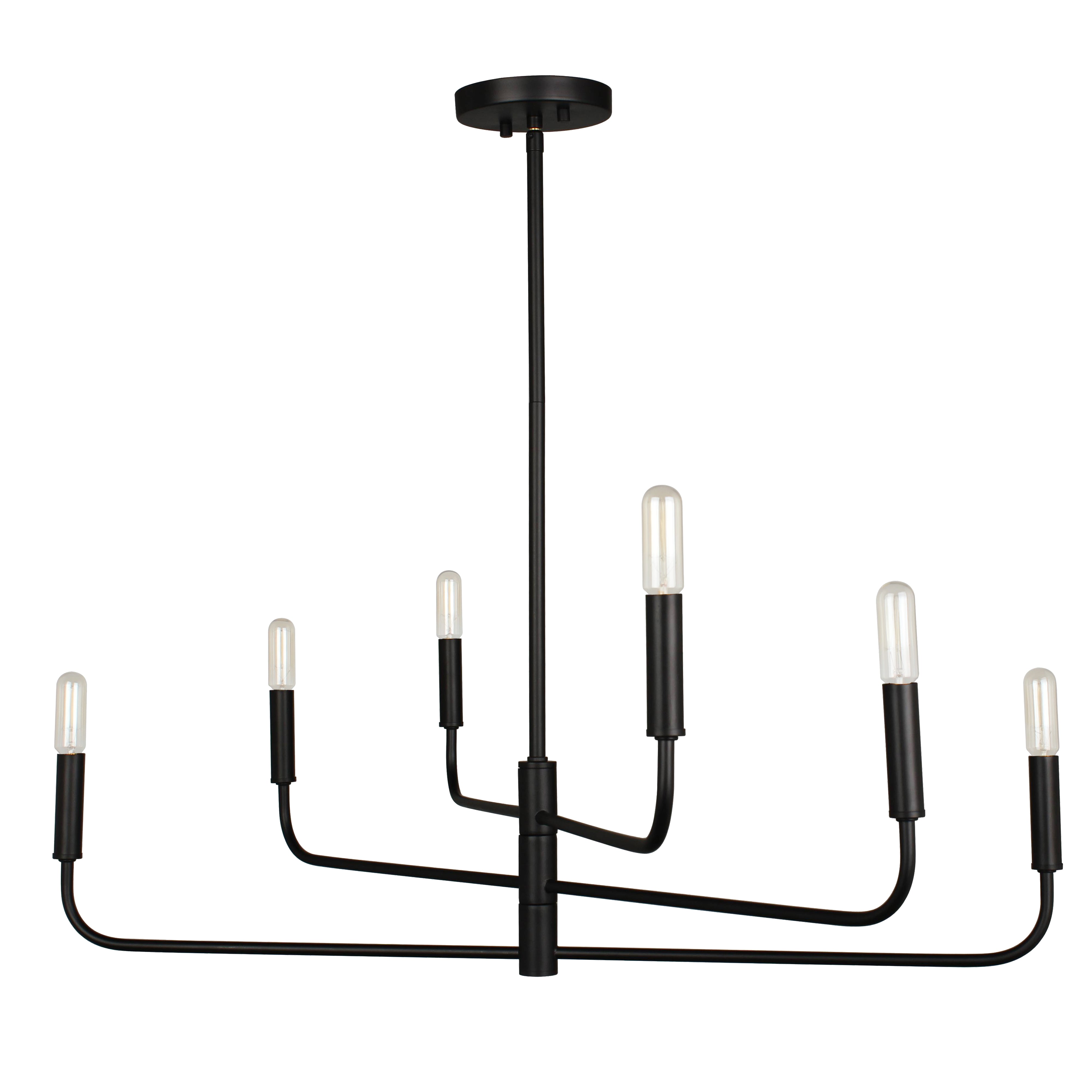 matte black chandeliers