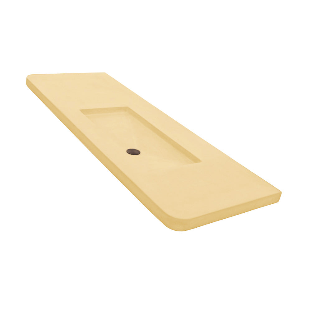 Lacava Newterra 66" Vanity Top Sink Made Of Concrete No Overflow