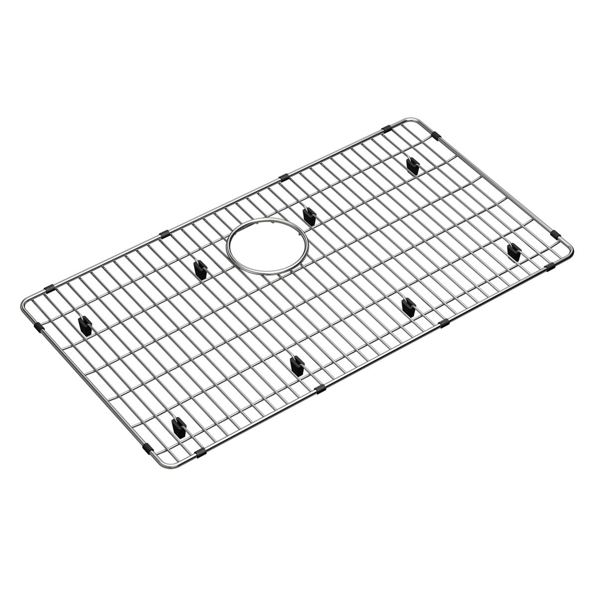 polished stainless steel bottom grid